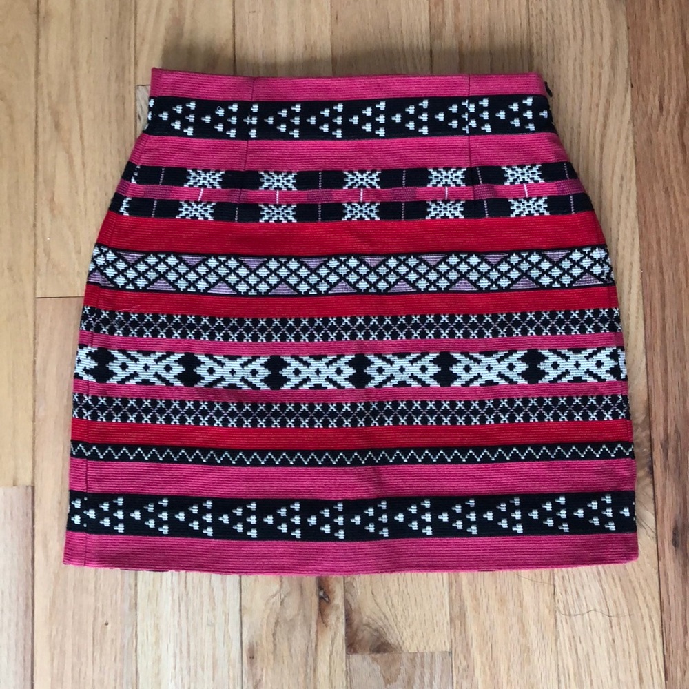 Zara Printed Mini Skirt